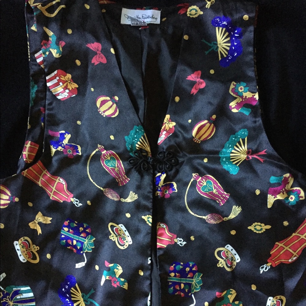 RESERVED  Diane Von Furstenberg Silk Glam Vest